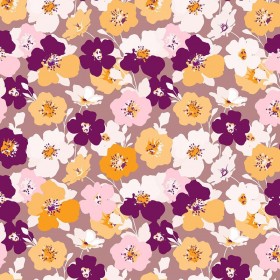 Vintage floral printed fabric
