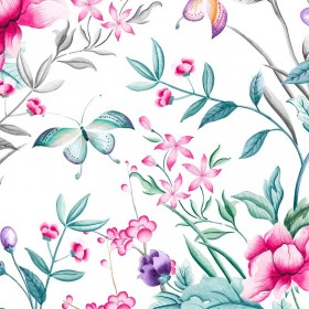 Tissu imprimé floral China