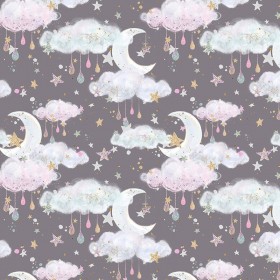 Tessuto per bambini lune