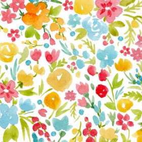 Floral print fabric