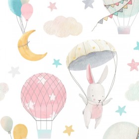 Hot air ballons kids fabric