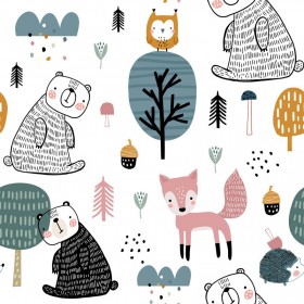 Animals children's fabric