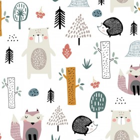 Tela infantil de animales