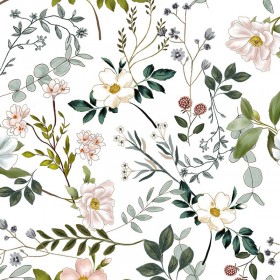 Tessuto con stampa floreale