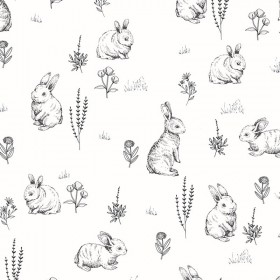 Rabbits fabric