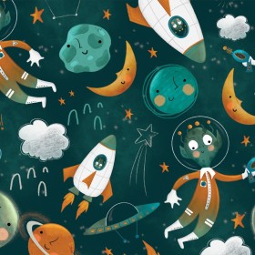 Planets children's fabric
