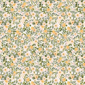 Floral Fabric Africa Yellow