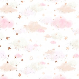Tecido de impressão nuvens