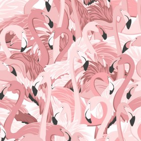 tecido de flamingo
