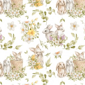 Rabbits fabric