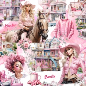Tissu Barbie
