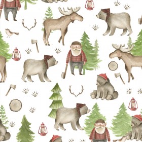 Tissu avec des animaux pour...