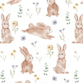 Floral Rabbit Fabric
