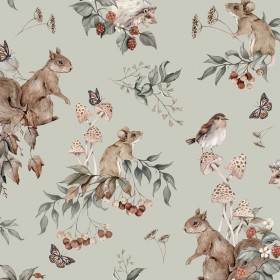 Floral Animal Fabric