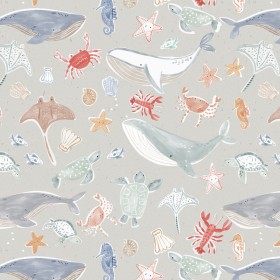 Whale Fabric