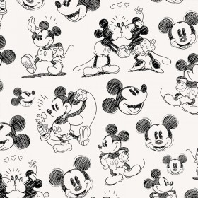 Mouse Story Characters Fabric