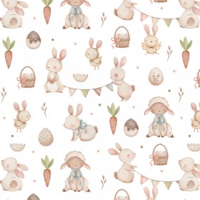 Tela Conejos de Pascua