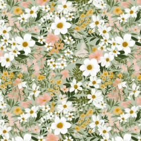 Tecido Floral