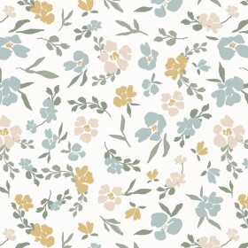 Tissu fleuri