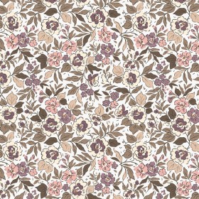 Tissu fleuri