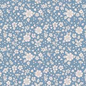 Tissu fleuri