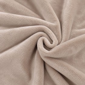Tela Minky Lisa Beige Topo